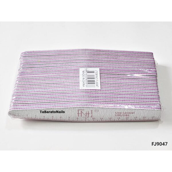 Kit 10 unidades lixa com régua Fan Nails / FL9001 - Imagem 3